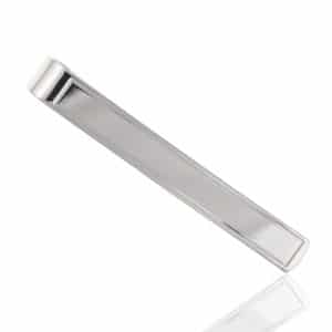 925 Sterling Silver Plain Tie Clip 7mm.