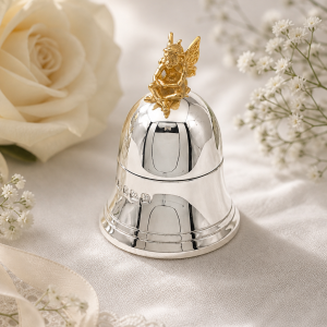 925 Sterling Silver Fairy Tooth Bell – Luxury New Baby & Christening Keepsake.