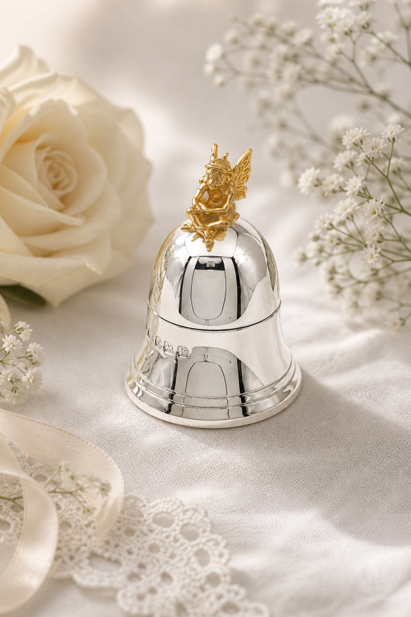 925 Sterling Silver Fairy Tooth Bell – Luxury New Baby