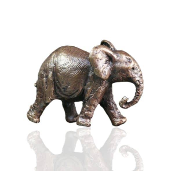Bronze Elephant - Trunk Down - Butler & Peach Miniatures