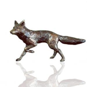 Bronze Fox Running - Butler & Peach Miniature.