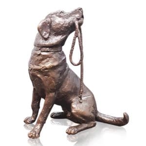 Bronze Labrador With Lead - Walkies - Limited Edition