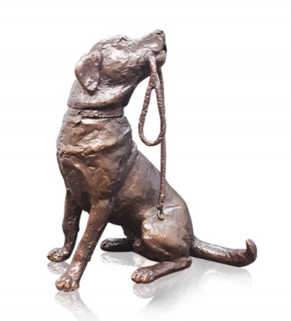 Bronze Labrador With Lead - Walkies - Limited Edition
