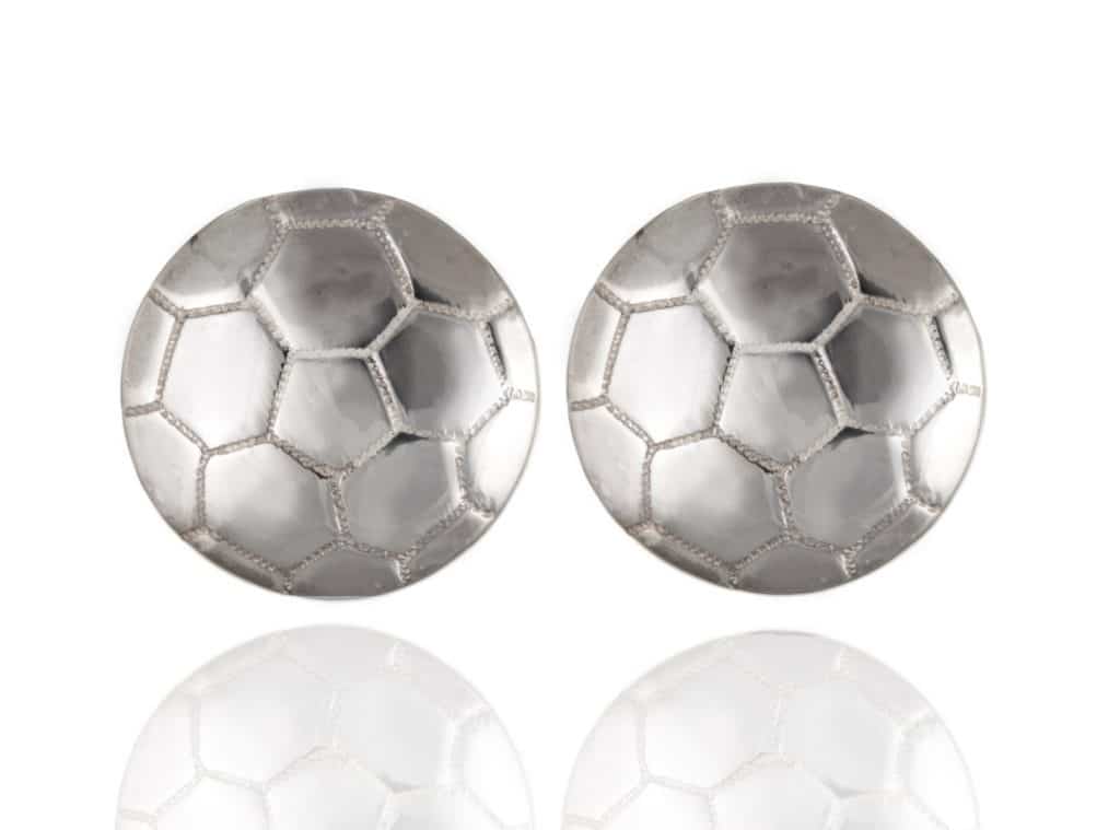 925 Sterling Silver Football Cufflinks