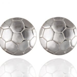 925 Sterling Silver Football Cufflinks