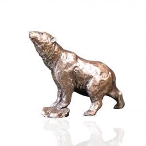 Bronze Polar Bear Sculpture - Butler & Peach Miniature