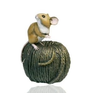 Mouse On Ball of Twine. Studio Mice