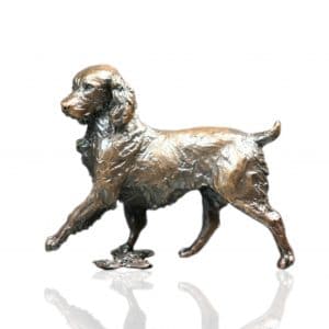 Bronze Springer Spaniel Dog Sculpture - Ltd Ed 150.