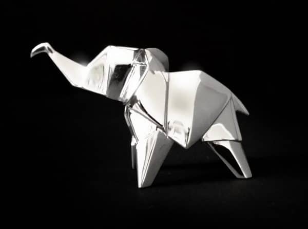 925 Sterling Silver Nomi Origami Elephant - 3