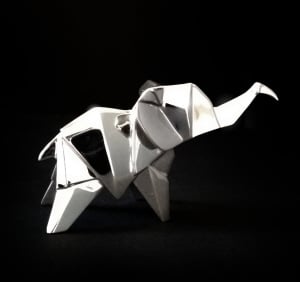925 Sterling Silver Nomi Origami Elephant 2