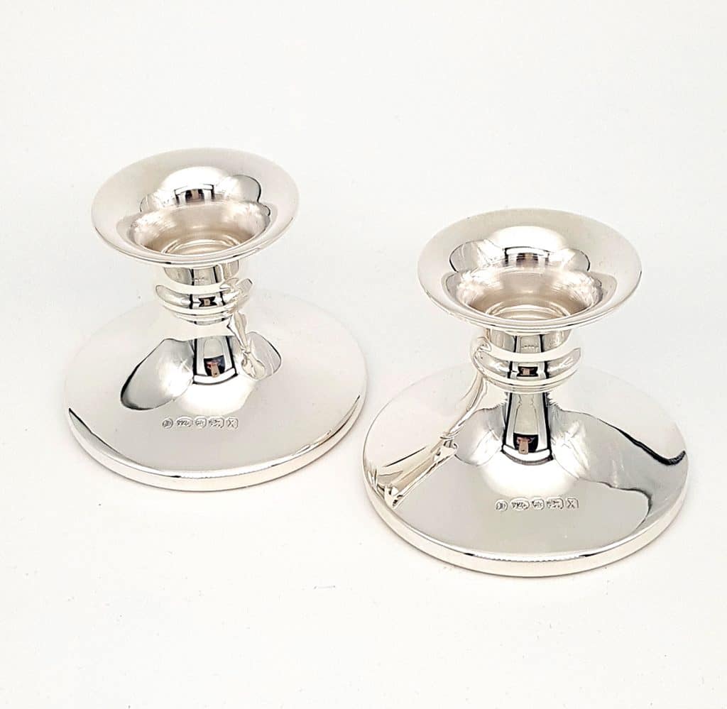 925 Sterling Silver Mini Cabaret Candlesticks