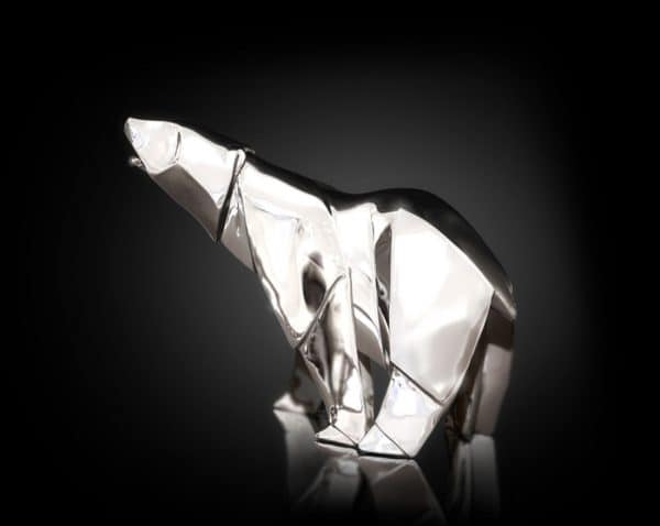 925 Sterling Silver Nomi Origami Polar Bear.5b