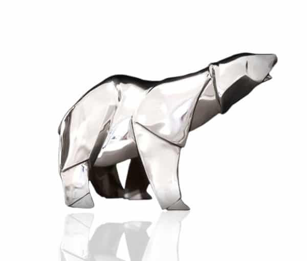 925 Sterling Silver Nomi Origami Polar Bear.