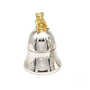 925 Sterling Silver Teddy Bear Tooth Bell