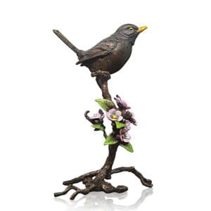 Bronze Blackbird with Blossom - Ltd Ed 150.