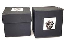 925 Sterling Silver Platinum Jubilee Egg Cup Boxes.