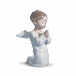 Lladro Angel Praying Figurine.