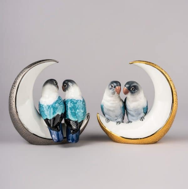 Lladro Fly Me To The Moon Gold - Silver Combi