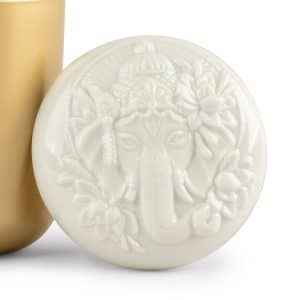 Lord Ganesha Candle - Close up.