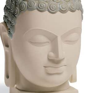 Lladro Buddha Head Close