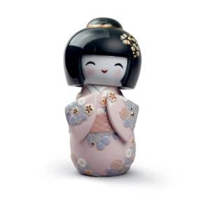 Lladro Kokeshi Doll Figurine - Rosa.