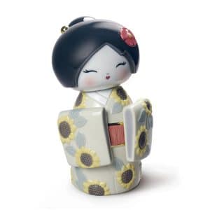 Lladro Kokeshi Doll Figurine - Sunflower.