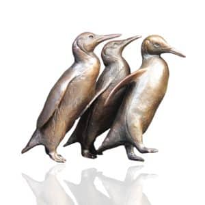 Bronze Penguin Family Sculpture - Limited Edition 150.