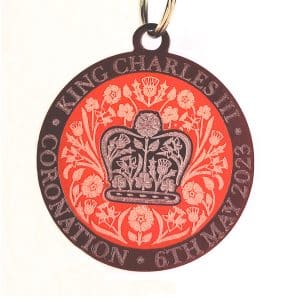 King Charles III Coronation Bag Charm - Keyring.