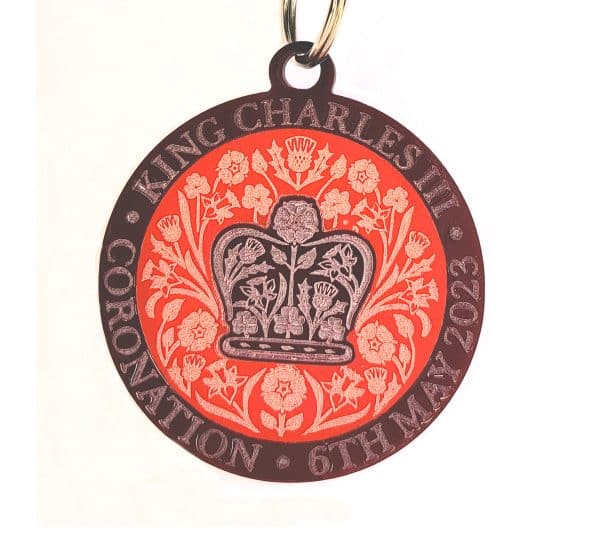 King Charles III Coronation Bag Charm - Keyring.