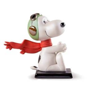 Snoopy Dog Flying high in his imaginary plane.
