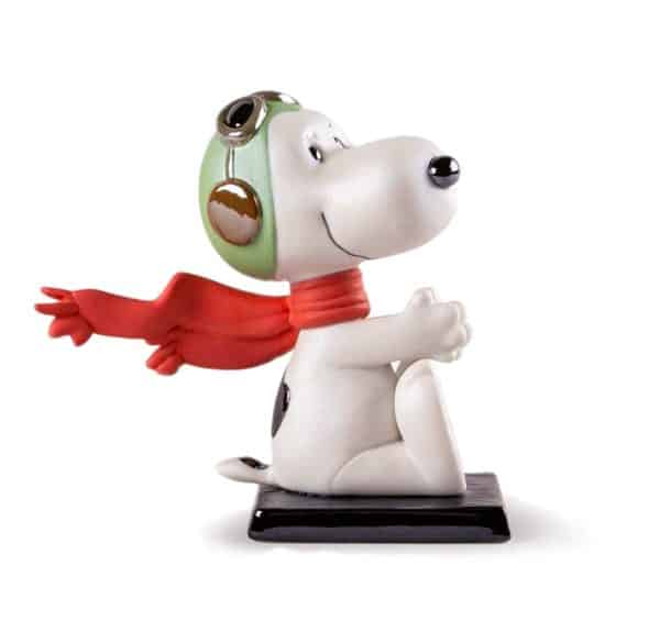 Snoopy Dog Flying high in his imaginary plane.