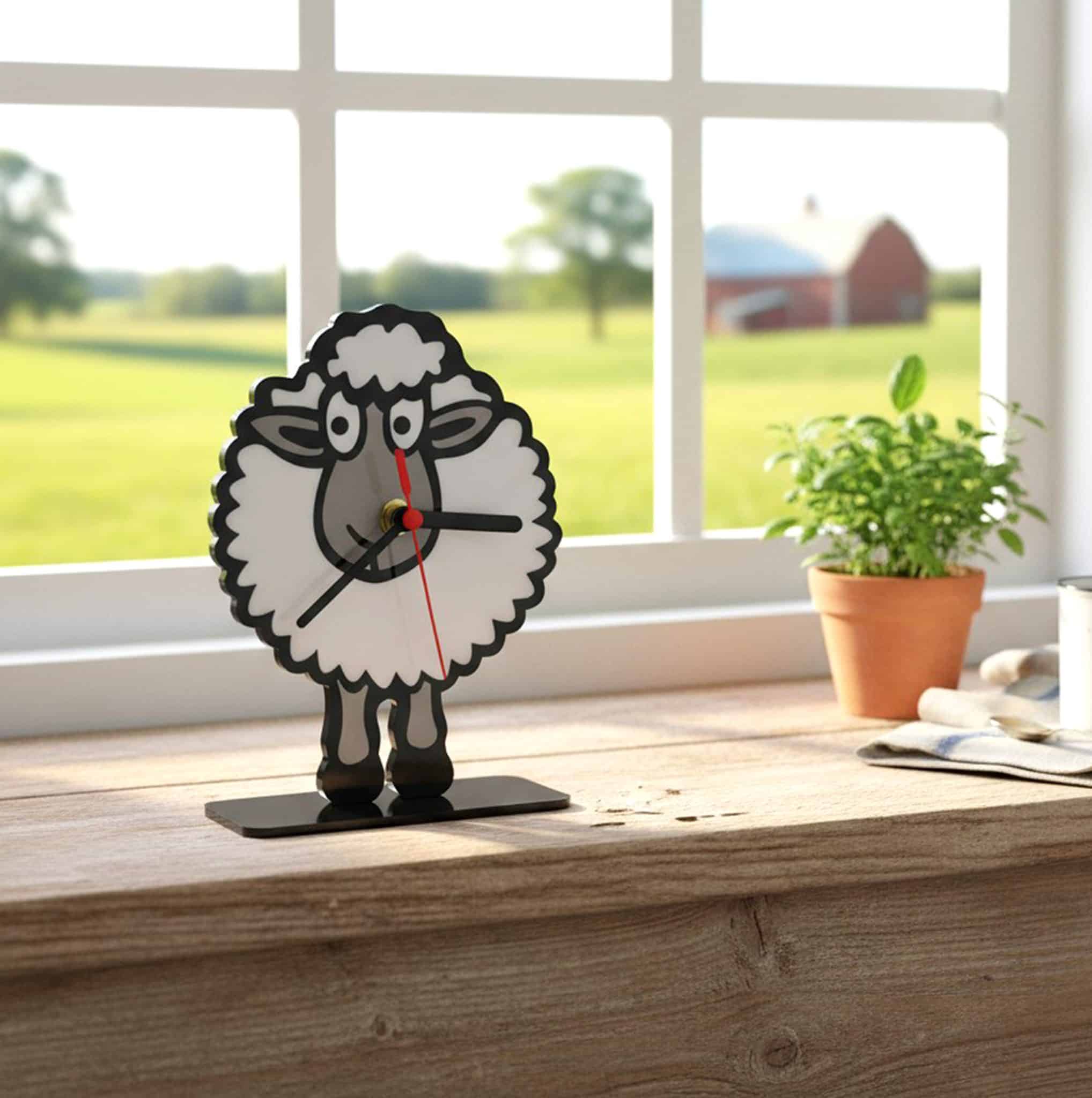 Sheep Desk Clock.