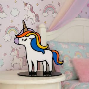 Large Rainbow Unicorn Figure.