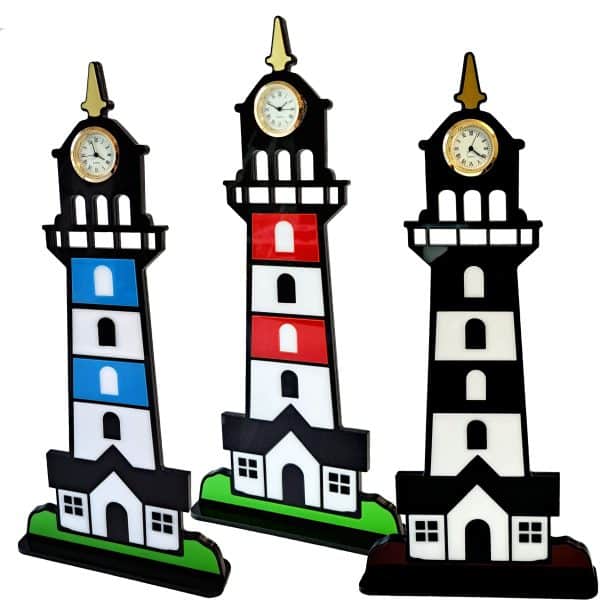 Lighthouse Clock Nautical- Seaside Decoration.