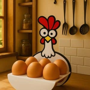 Mother Hen - Chicken Egg Holder Tray.