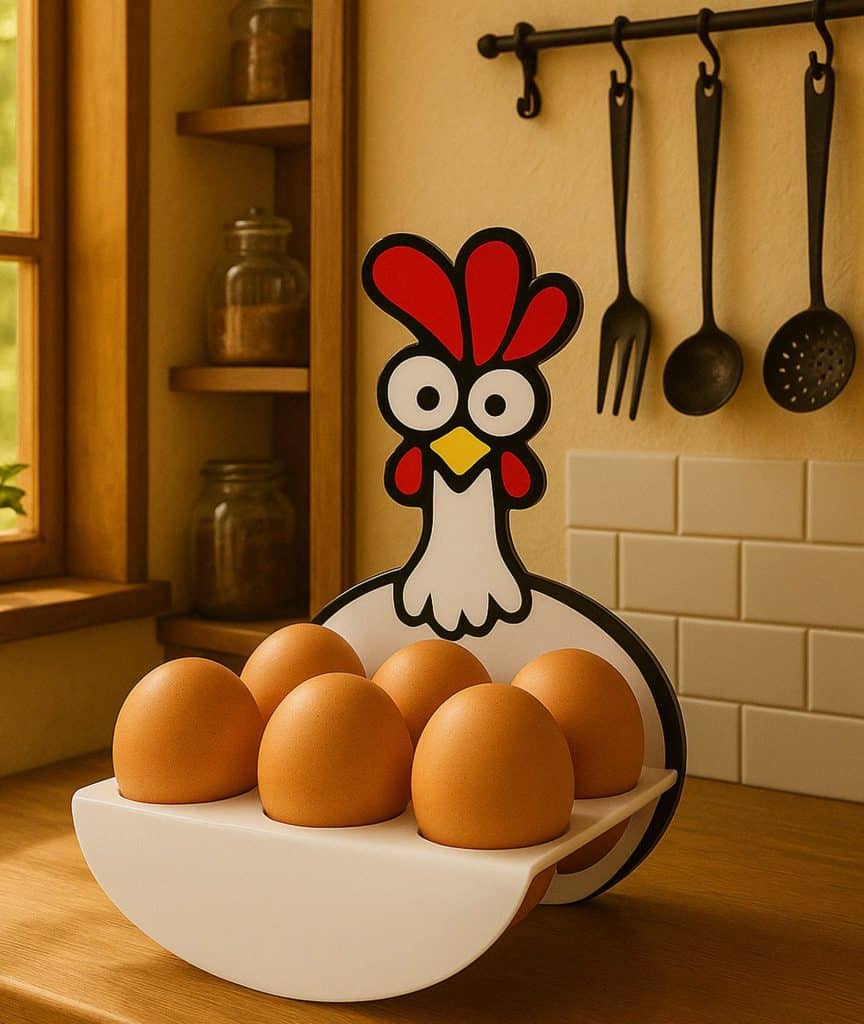 Mother Hen - Chicken Egg Holder Tray.