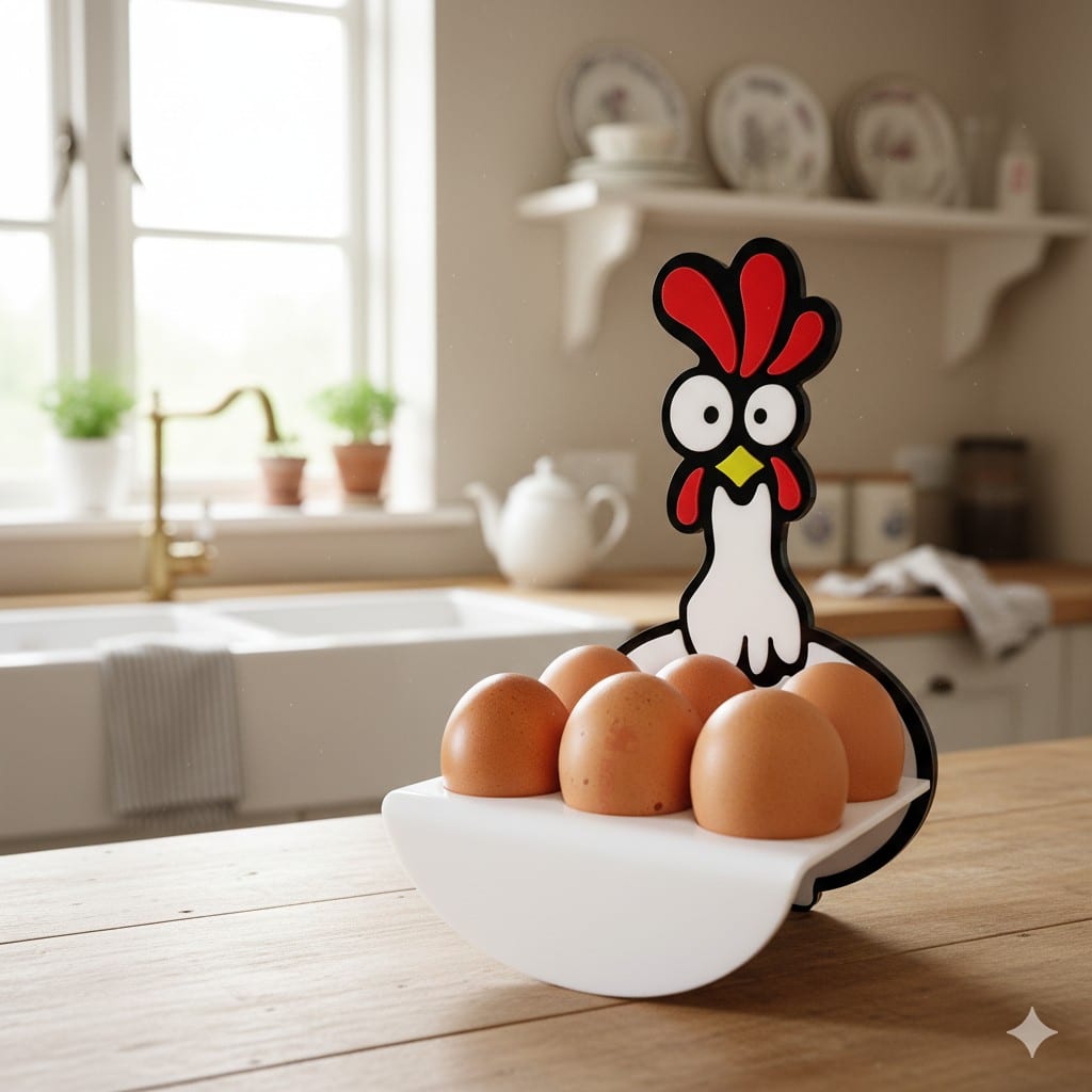 Mother Hen - Chicken Egg Holder Tray.