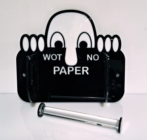 Fun Wot No Paper Toilet Roll Holder Bathroom Decoration. - Image 4