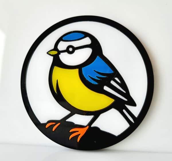 Blue Tit British Garden Birds Drink Coasters. - Image 2