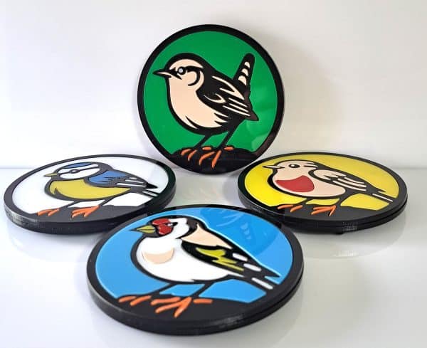 British Garden Birds Drink Coaster Set. - Image 4
