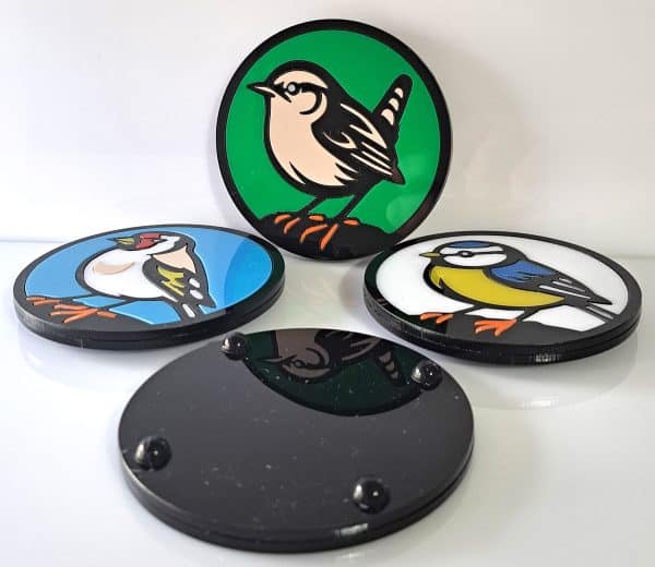 British Garden Birds Drink Coaster Set. - Image 5