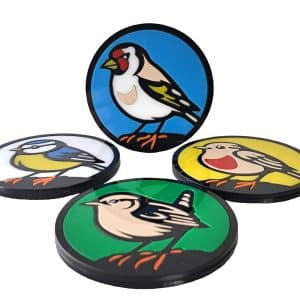 British Garden Birds Drink Coaster Set.