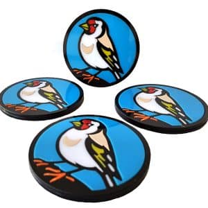 Goldfinch British Garden Birds Drink Coasters.