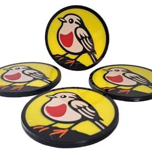 Robin British Garden Birds Drink Coasters.