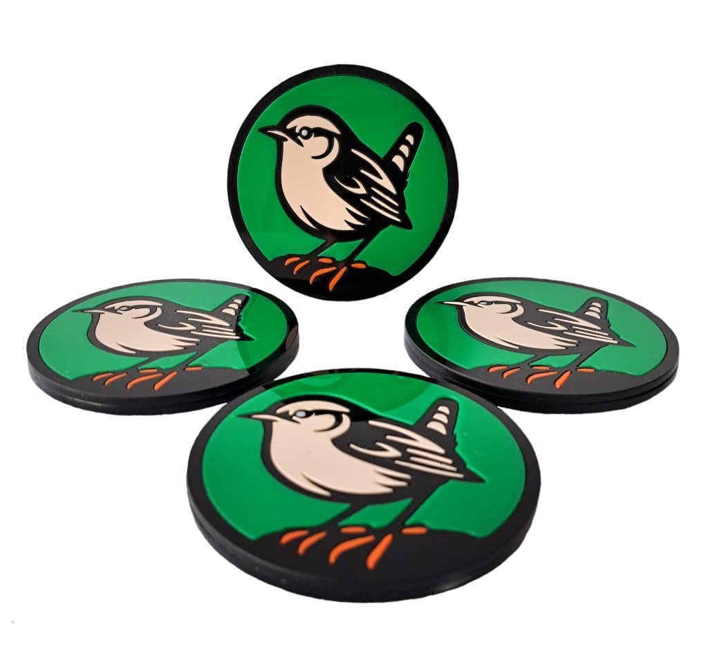 Wren British Garden Birds Drink Coasters.