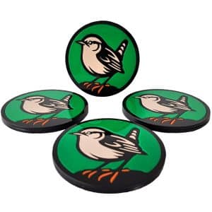 Wren British Garden Birds Drink Coasters.