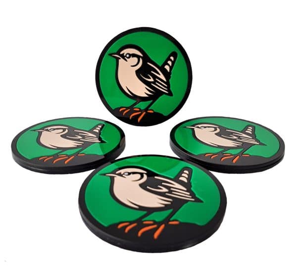 Wren British Garden Birds Drink Coasters.