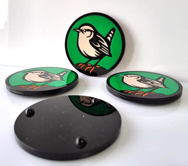 Wren British Garden Birds Drink Coasters. - Image 4