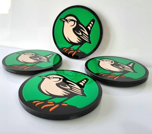 Wren British Garden Birds Drink Coasters. - Image 3