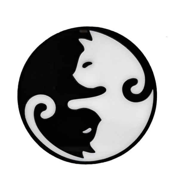 Cats Yin Yang Drinks Coasters. - Image 4